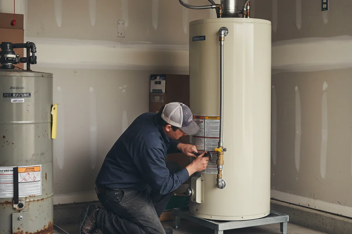 Water heater and shutoff valve replacement in Sumterville